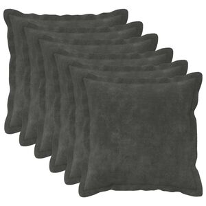 vidaXL Throw Pillow 6 pcs HOUTEN Anthracite 30 x 30 cm