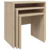 vidaXL Nesting Coffee Tables 3 pcs Sonoma Oak Engineered Wood