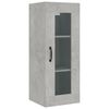 vidaXL Hanging Wall Cabinet Concrete Grey 34,5x34x90cm