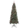 vidaXL Artificial Christmas Tree with 300 LEDs with Stand Green 210 cm