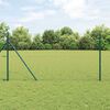 vidaXL Fence Post Grey 50 x 1 m (50 mm mesh) Steel and PVC