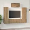 vidaXL TV Cabinet Set Wall-mounted 7 pcs Artisan Oak Engineered Wood