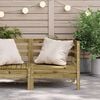 vidaXL Garden Sofa Corner Impregnated Wood Pine