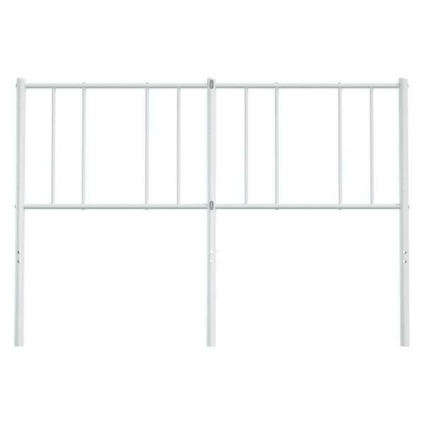 vidaXL Metal Headboard White 150 cm