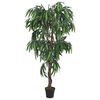 vidaXL Artificial Mango Tree 600 Leaves 150 cm Green