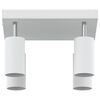 vidaXL Ceiling Spotlight with Spotlights White 26 x 26 x 16.5 cm Metal