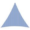 vidaXL Sunshade Sail 6 x 6 x 6 m HDPE Triangular Blue and White