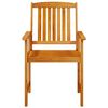 vidaXL Garden Dining Set 5 pcs Brown Solid acacia wood