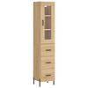 vidaXL Highboard Sonoma Oak 34,5x34x180 cm Engineered Wood