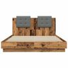 vidaXL Bed Frame with Headboard Old Wood 160 x 200 cm Engineered Wood