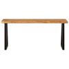 vidaXL Bench with Live Edge 105 cm Solid Wood Acacia