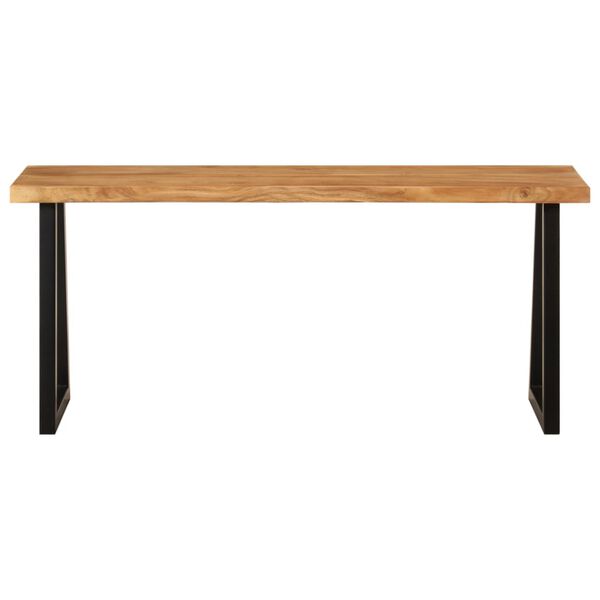 vidaXL Bench with Live Edge 105 cm Solid Wood Acacia