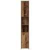 vidaXL Bathroom Cabinet Old Wood 30x30x183.5 cm Engineered Wood