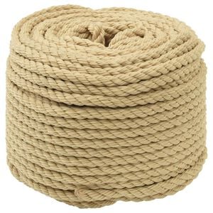 vidaXL Boat Rope 25 m 0.8 Natural PP