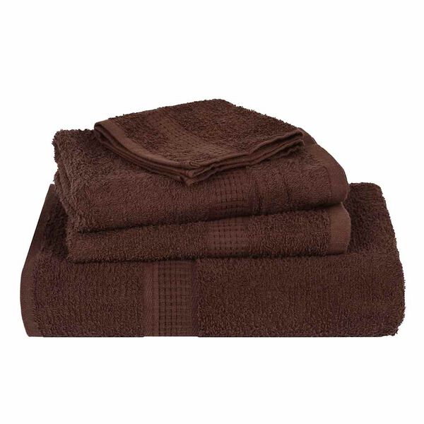 vidaXL Guest Towels "FROGN" 10 pcs Brown 30x50 cm 360 gsm