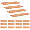 vidaXL Stair Treads 16 pcs 100 x 25 x 2 cm Varnish Solid Beech Wood
