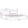 vidaXL Bed Frame without Mattress Sonoma Oak 160x200 cm Engineered Wood
