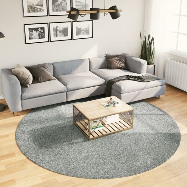 vidaXL Shaggy Rug PAMPLONA High Pile Modern Green &Oslash; 240 cm