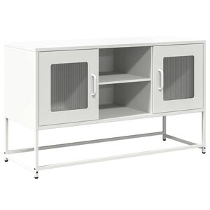 vidaXL TV Cabinet White 100.5x39x60.5 cm Steel
