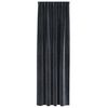 vidaXL Blackout Curtains 2 pcs Dark Grey 140 x 245 cm Velvet