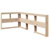 vidaXL Bookcase Bed without Mattress 75x190 cm Solid Wood Pine