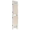 vidaXL 4-Panel Room Divider Cream 140x165 cm Fabric
