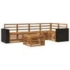 vidaXL Outdoor Sofa Set 6 pcs Natural Polyester
