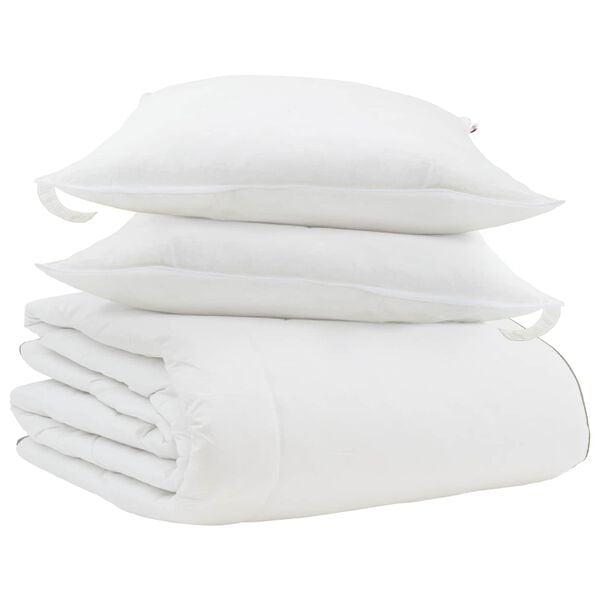 vidaXL Winter Duvet with Pillow 3 pcs White Down Feather