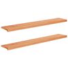 vidaXL Window Sills 2 pcs Varnished 140 x 25 x 2 cm Solid Beech Wood