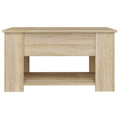vidaXL Coffee Table Sonoma Oak 79x49x41 cm Engineered Wood