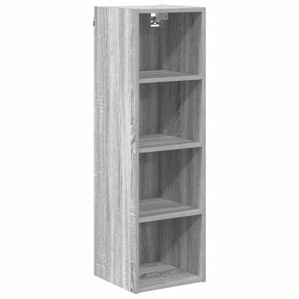 vidaXL Hanging Cabinet Grey Sonoma 30 x 29.5 x 100 cm Engineered Wood