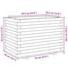 vidaXL Garden Planter 70x40x49.5 cm Impregnated Wood Pine