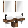 vidaXL Bathroom Cabinet Set 5 pcs Old Wood 53 x 15.5 x 70 cm