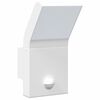 vidaXL Outdoor LED Wall Lights with Sensors 2pcs White Die-cast Aluminium