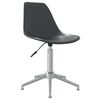 vidaXL Swivel Dining Chair Light Grey PP