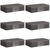 vidaXL Storage Box with Transparent Side Window 6 pcs Non-woven fabric