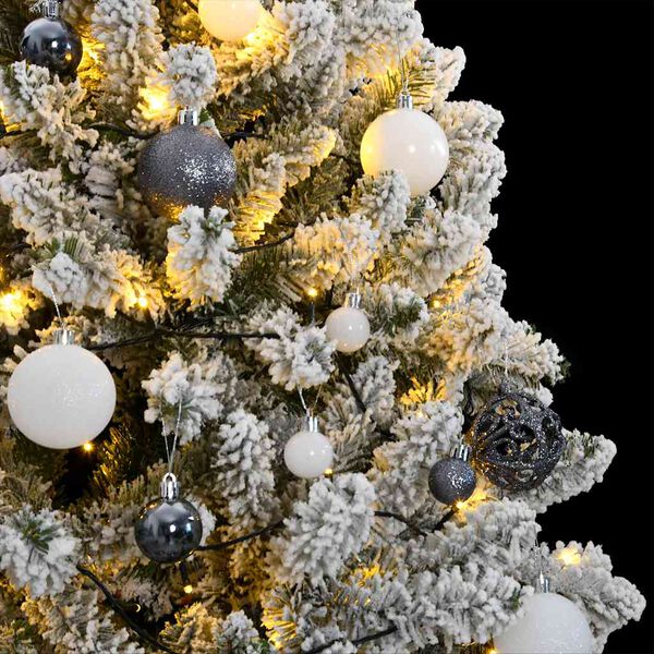 vidaXL Artificial Hinged Christmas Tree 300 LEDs & Ball Set 300 cm
