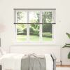 vidaXL Window Blind with Curtains Manual Silver Aluminium