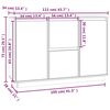 vidaXL Sideboard Honey Brown 111x34x75 cm Solid Wood Pine