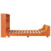 vidaXL Bed Frame without Mattress Wax Brown 160x200 cm Solid Wood Pine