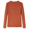 Kids' T-shirt with Long Sleeves Cognac 116