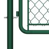 vidaXL Garden Gate Steel 200x395 cm Green