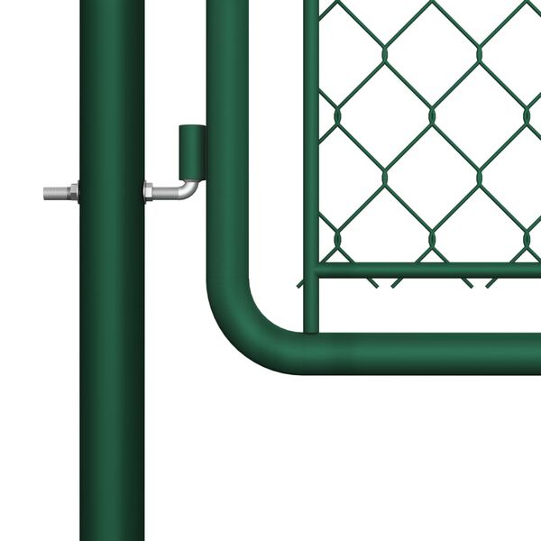 vidaXL Garden Gate Steel 200x395 cm Green