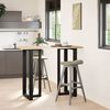 vidaXL Bar Table Legs T-Shaped 2 pcs Black 60x35x(110-111) cm Steel