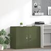 vidaXL Storage Cabinet Olive Green 90 x 40 x 70 cm Steel