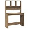 vidaXL Desk with Shelves Artisan Oak 102x45x148 cm Engineered Wood