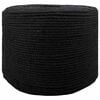 vidaXL Cotton Rope 6 mm 250 m Black 100% Cotton