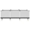 vidaXL Garden Planter with Wheels White 150x80x54 cm PP