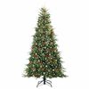 vidaXL Artificial Hinged Christmas Tree Green 240 cm PE and PVC