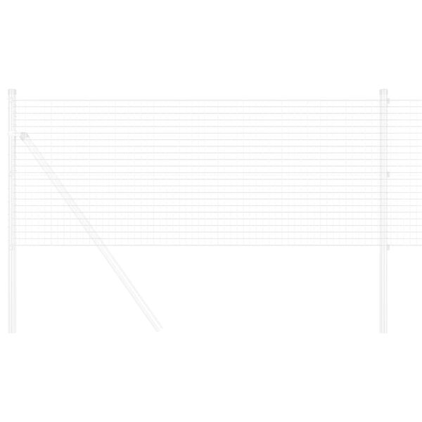 vidaXL Welded Wire Fence Silver 0.6 x 50 m